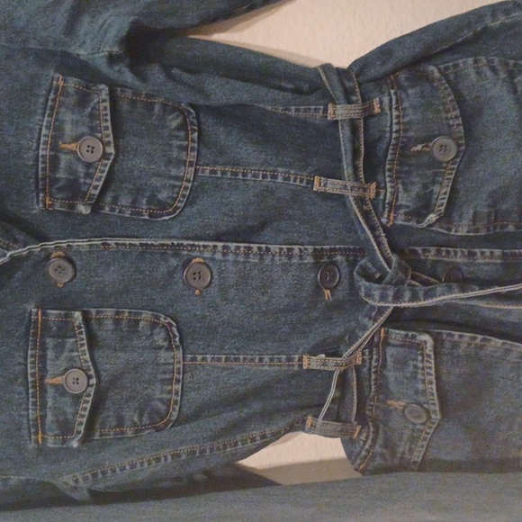 French Kuff Jean Jacket women's size med - Picture 2 of 6